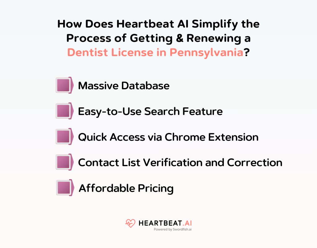 How Does Heartbeat AI Simplify the Process of Getting & Renewing a Dentist License in Pennsylvania