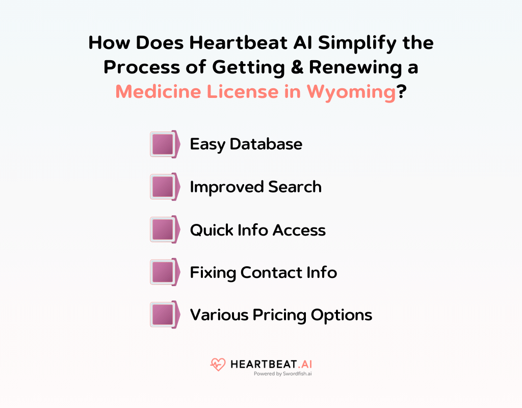 How Does Heartbeat AI Simplify the Process of Getting & Renewing a Medicine License in Wyoming