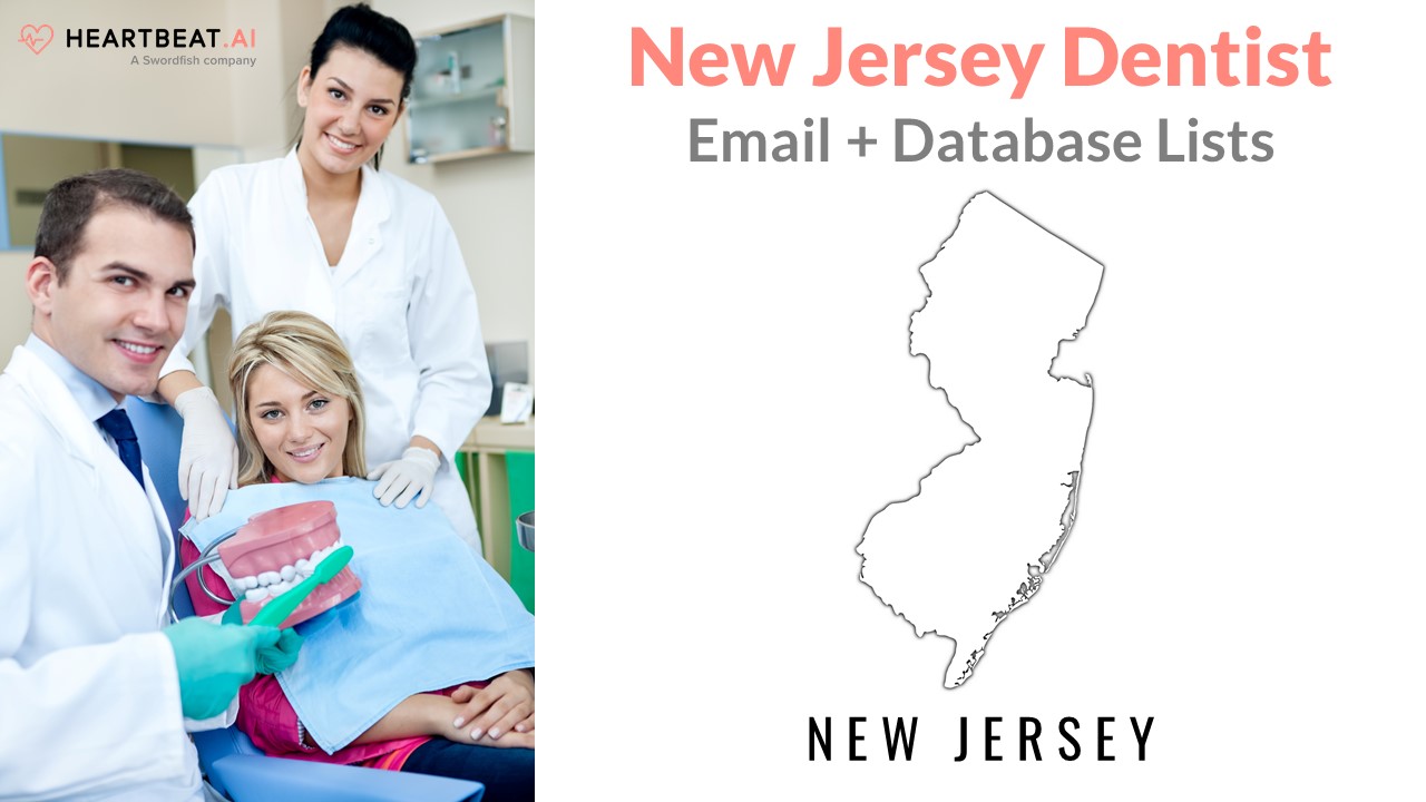New Jersey Dentist Dental Dentistry Email Lists from Heartbeat.ai