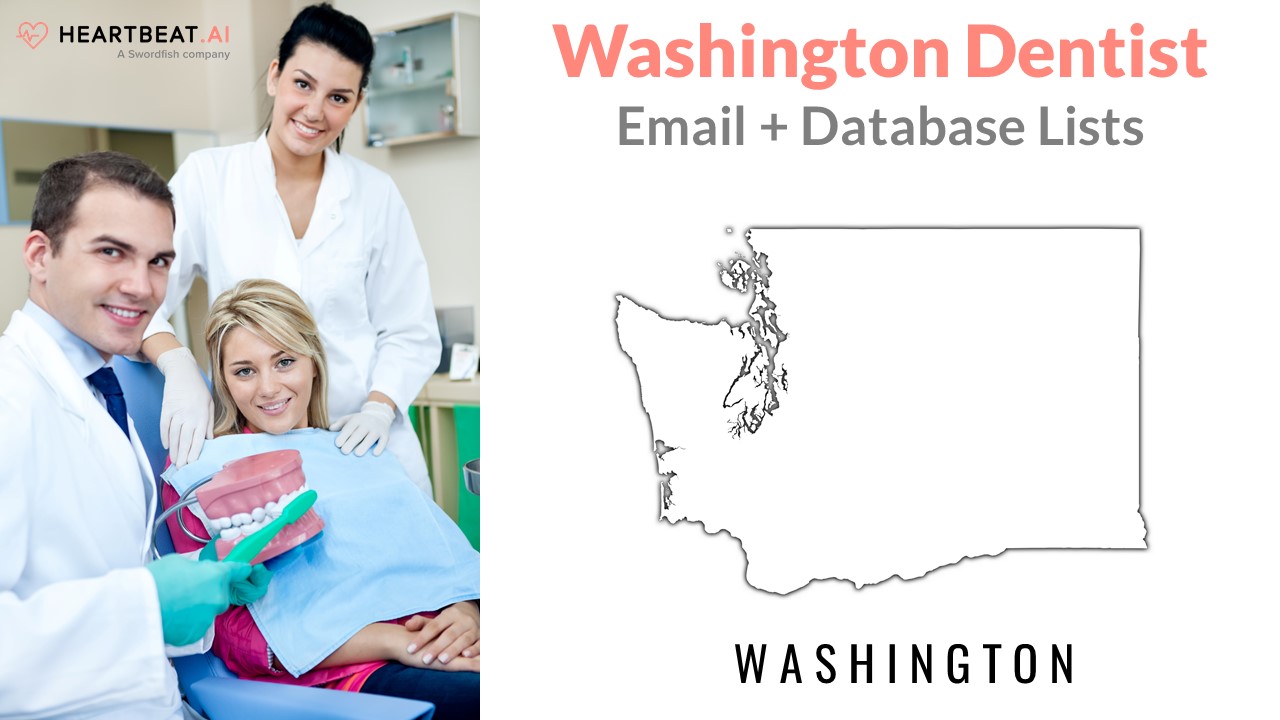 Washington Dentist Dental Dentistry Email Lists from Heartbeat.ai