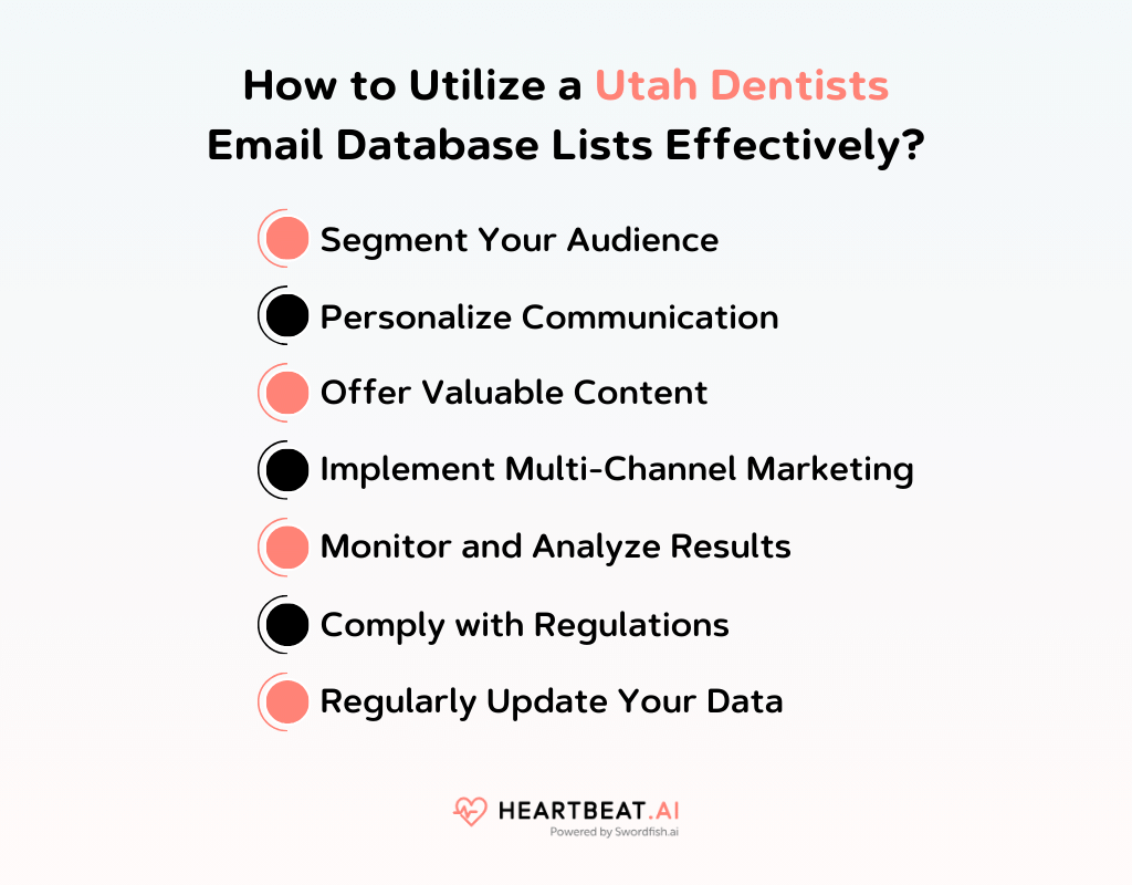 How to Utilize a Utah dentists email lists Effectively