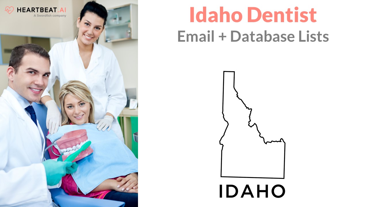 Idaho Dentist Dental Dentistry Email Lists from Heartbeat.ai