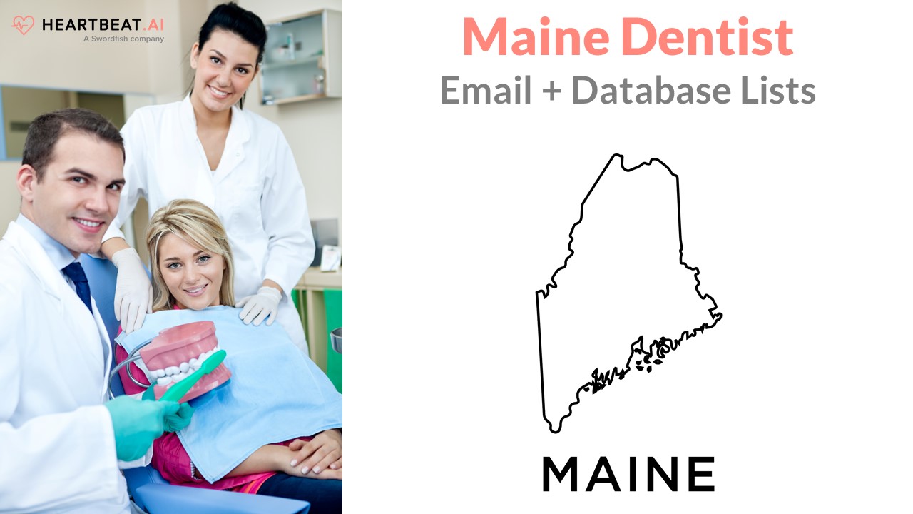 Maine Dentist Dental Dentistry Email Lists from Heartbeat.ai