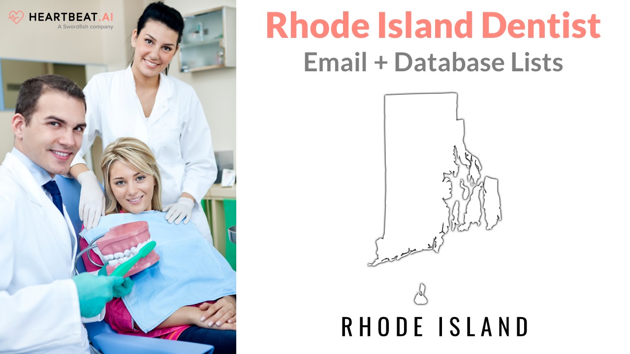 Rhode Island Dentist Dental Dentistry Email Lists from Heartbeat.ai