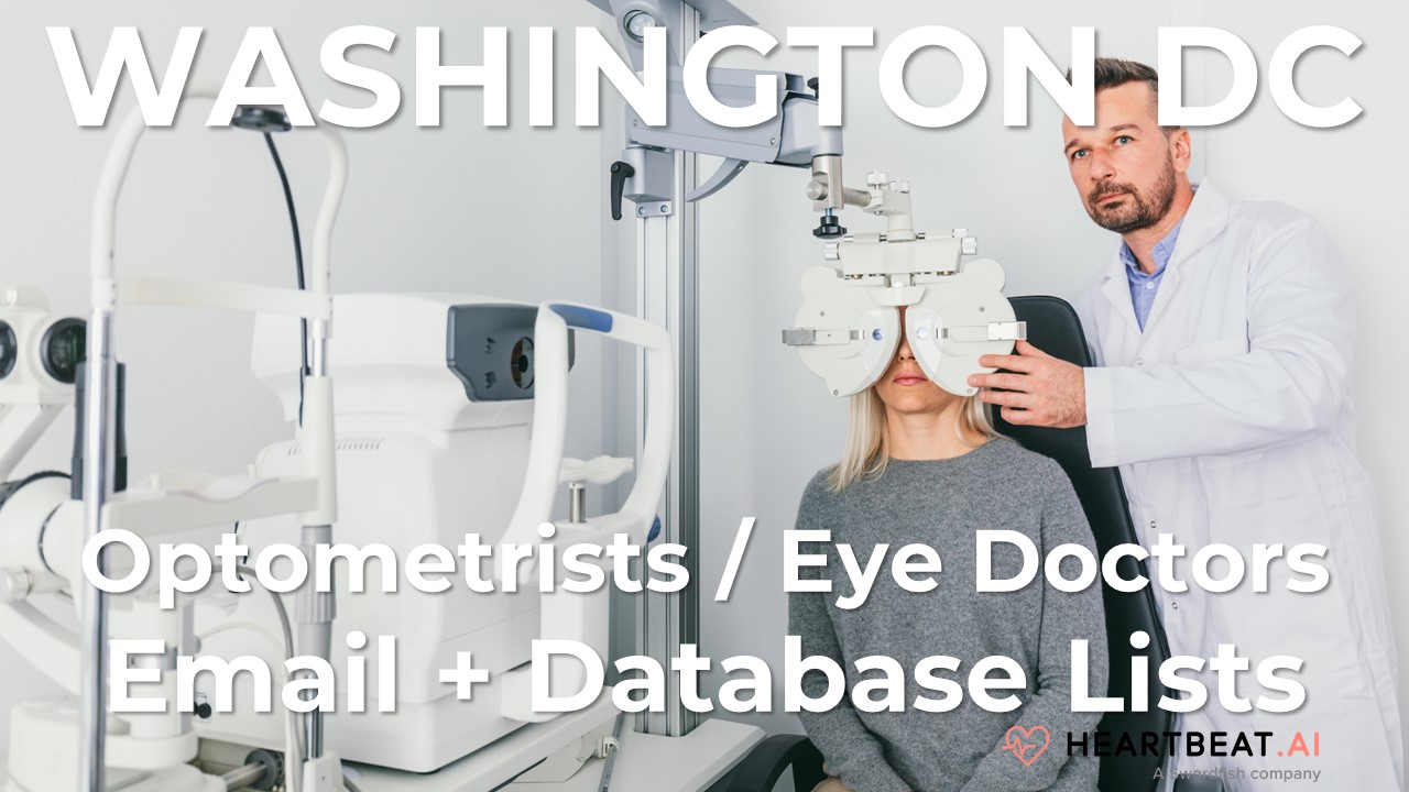 District of Columbia (Washington DC) Optometrists Email Lists Heartbeat