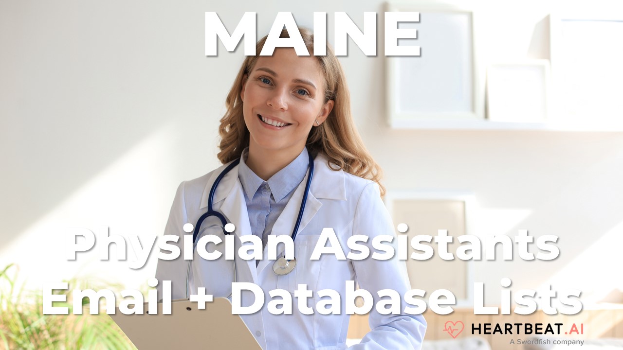 Maine Physician Assistants Email, Mailing, Database Lists for ME