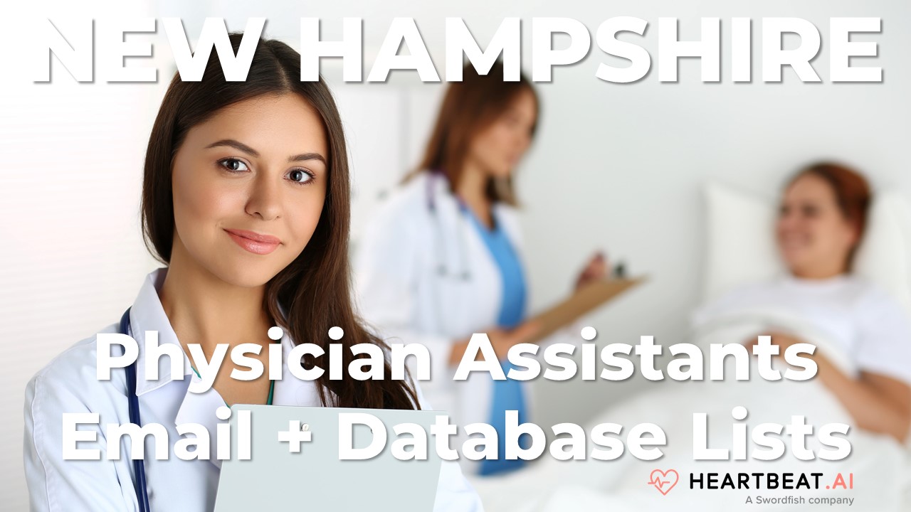 New Hampshire Physician Assistants Email, Mailing, Database Lists for NH