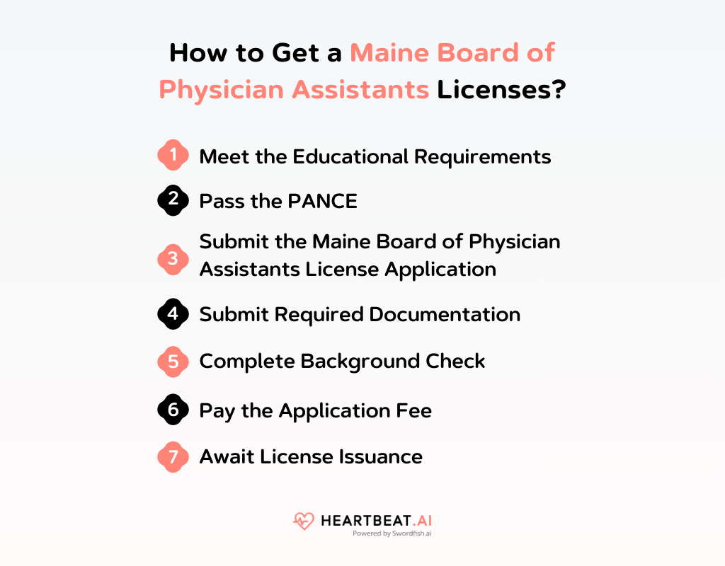 How to Get a Maine Board of Physician Assistants Licenses
