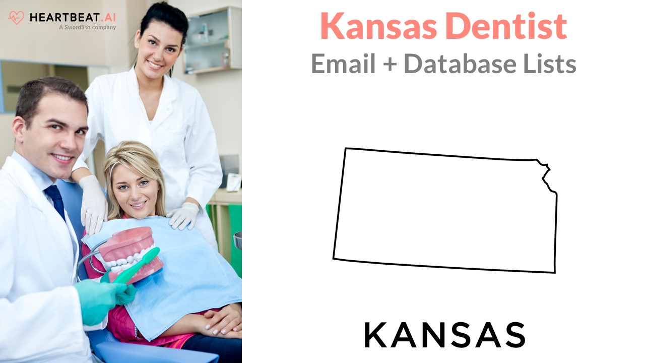 Kansas Dentist Dental Dentistry Email Lists from Heartbeat.ai